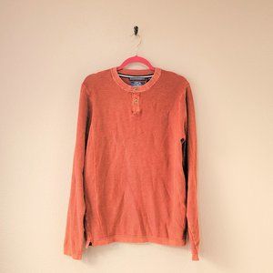 Vintage 1946 Biking Red  Long Sleeve Henley size M NWT